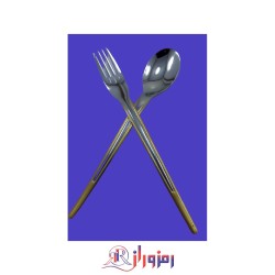 سرویس قاشق و چنگال 24 نفره 120 پارچه یونیک دور طلایی